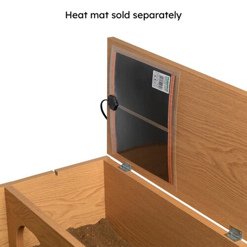 Heat Mat in tortoise table lid